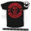 mc 1312 patch boys shirt schwarz rot s