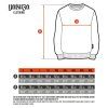 sizing chart men sweatshirt 202307