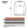 sizing chart men sweatshirt 202502