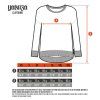 sizing chart women shirt longsleeve loose 202307