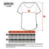 sizing chart women shirt curved crew 202307