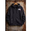 Capone Black Front Hoodie Zip