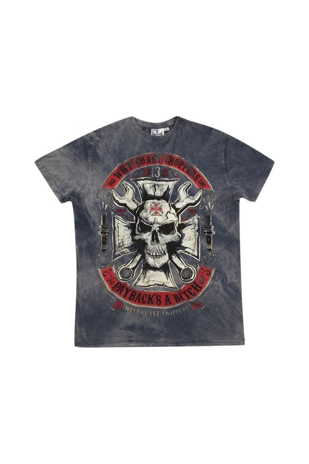 west coast choppers triko mechanic tee vintage blue