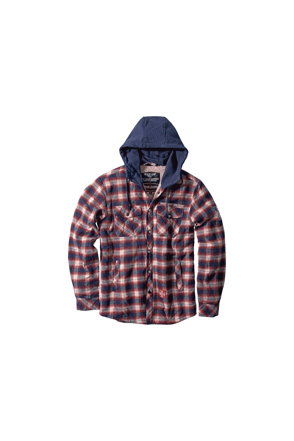 Sherpa lined hooded flannel sale