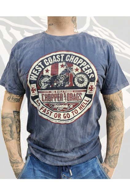 Pánské triko West Coast Choppers Drags (Velikost L)
