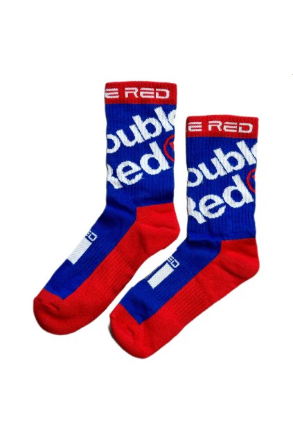 Ponožky Double Red blue (Velikost 36-38)