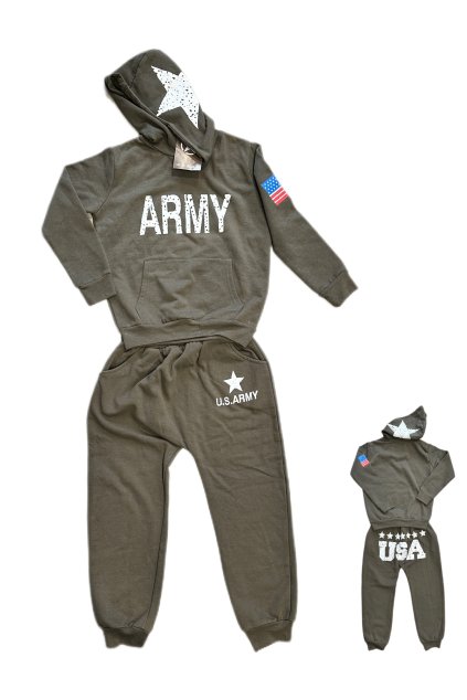 Dětská souprava Army khaki (Velikost 140)