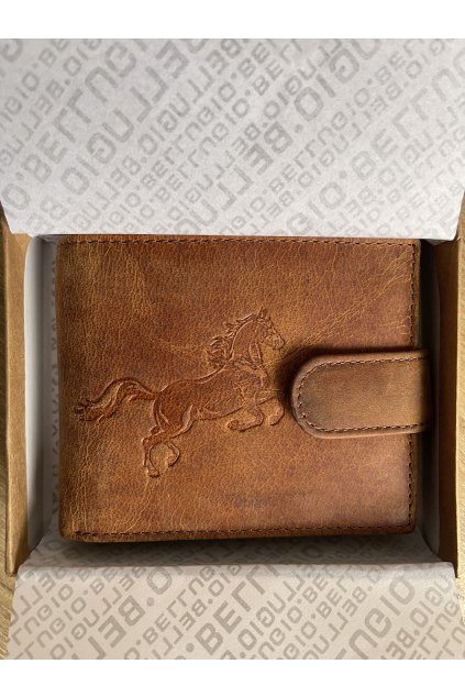 Kožená peněženka s patinou Mustang (Velikost Unisex)