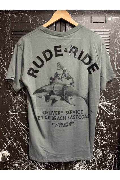 Pánské triko Yakuza Premium BL200 grey olive (Velikost 3XL)