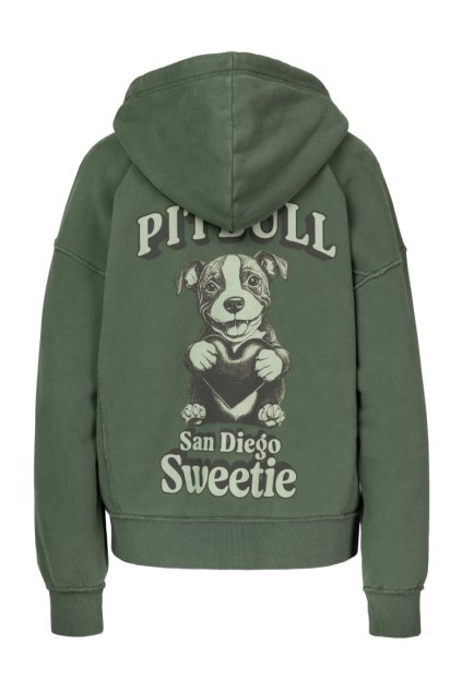 pitbull west coast damska kpz mikina sweetie zelena xs s (1)