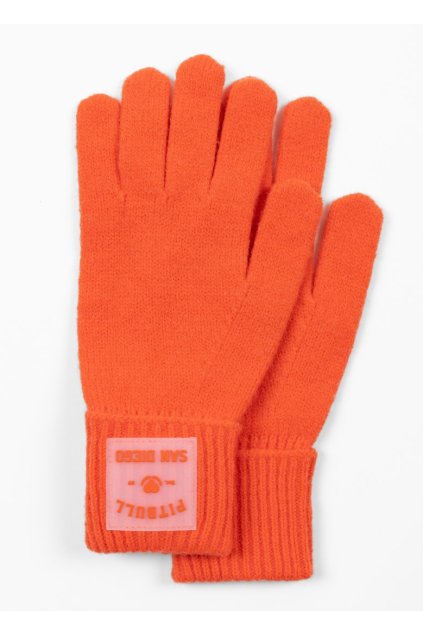 pitbull west coast damske zimni rukavice love pb oranzove