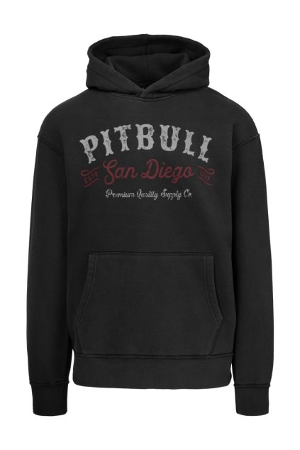 pitbull west coast panska kp mikina strenght respect washed grafitova s