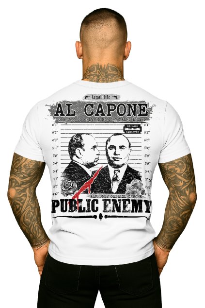 Capone white back