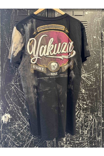 Pánské triko Yakuza Skull dust 15024 black (Velikost XXL)
