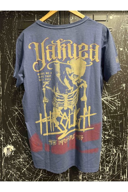 Pánské triko Yakuza Throught Bones 15022 blue indigo (Velikost 3XL)