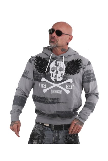 Pánská mikina bez kapuce Yakuza HOB 19008 monument (Velikost 5XL)
