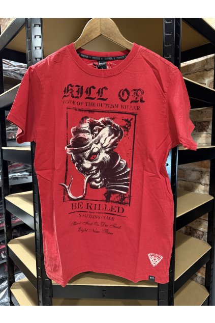 Pánské triko Yakuza TSB-510 ribbon red (Velikost 4XL)