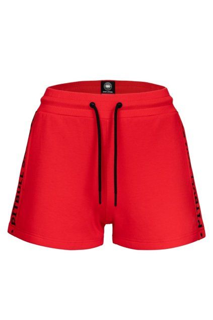 pitbull west coast damske sortky explory tape cervene s