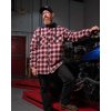 west coast choppers mikinabunda wcc sherpa lined flannel jacket navyred (3)