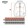 sizing chart men hoodie zip 202309