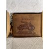 Kožená peněženka s patinou Motorcycle Club (Velikost Unisex)
