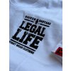 Pánské triko LEGAL LIFE Broken Bastard decent bílá (Velikost 3XL)