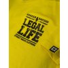 Pánské triko LEGAL LIFE Broken Bastard decent žlutá (Velikost 3XL)
