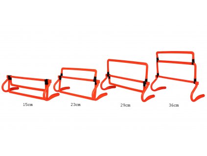 Universal nastavitelná překážka s nastavení výšky na 15 cm, 25 cm a 30 cm