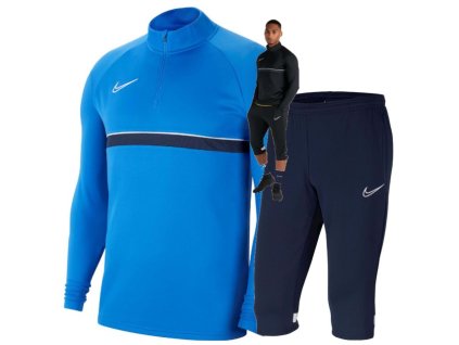 Tréninková souprava mikina + tříčtvrteční tepláky NIKE Academy 21