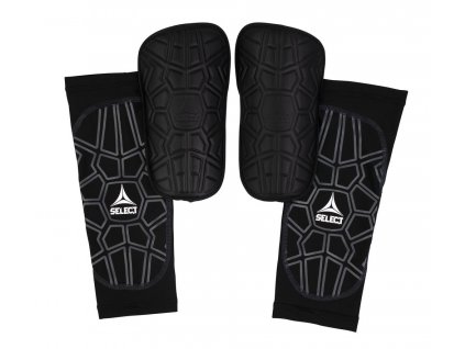 Chrániče holeně Select Shin guard Super safe  (Bandáže S, Barva černá)