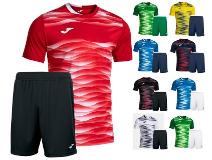 Sada dresů a trenek komplet JOMA Tiger VII Nobel 15 kompletů na fotbal, florbal, házenou, volejbal a další sporty, pro školy, oddíly zvýhodněná cena