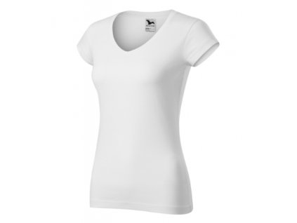 Fit V-neck-bílá