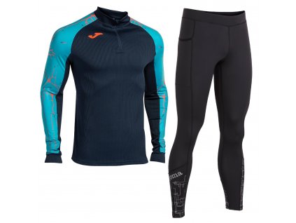 Sportovní běžecké oblečení sleva set JOMA Elite mikina a elastické kalhoty leginy