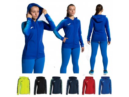 Mikina dámská s kapucí 902257 JOMA Elite XI na běh fitness a atletiku