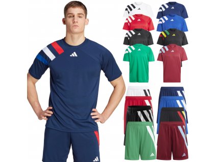 Adidas Fortore 24 dres a trenky na fotbal sada 15 kompletů set sleva