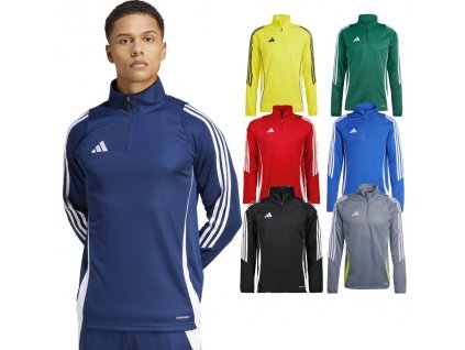 Adidas mikina Tiro 24 s krátkkým zipem Training TOP