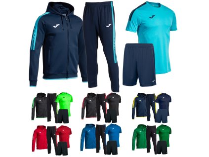JOMA Olimpiada set sportovního oblečení mikina s kapucí tepláky trenky triko dres kraťasy pro týmy sleva akce výprodej zvýhodněná cena JOMA sport nejlevnější