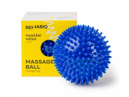Masážní míček ježek modrý 10cm