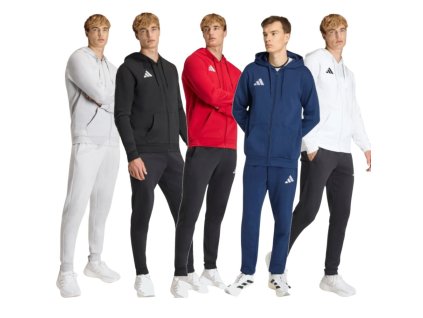 Tepláková souprava Adidas Entrada 26 Sweat mikina s kapucí dlouhý zip a tepláky sleva
