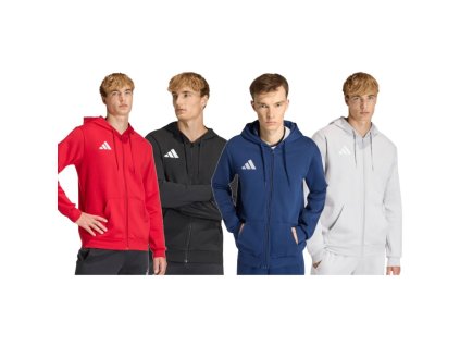 Mikina s kapucí Adidas Entrada 26 Sweat dlouhý zip bavlna