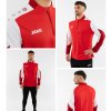 Mikina JAKO Dynamic s krátkým zipem 8670 trénink červená