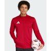 Tepláková bunda Adidas Entrada 26 s dlouhým zipem Track červená