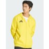 Mikina s kapucí Adidas Entrada 26 dlouhý zip žlutá