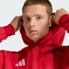 Mikina s kapucí Adidas Entrada 26 bez zipu červená kapuce detail