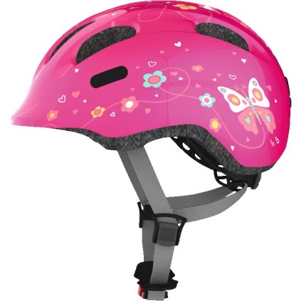 Prilba Abus Smiley 2.0 pink butterfly (Veľkosť prilby S (49-55))