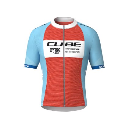 CUBE ROAD/XC Jersey X Factory Racing S/S blue´n´orange