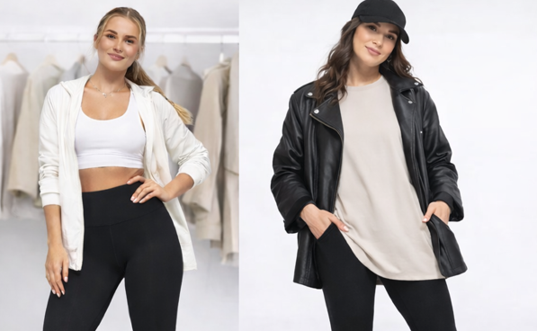 Jedny legíny – 3 outfity na deň