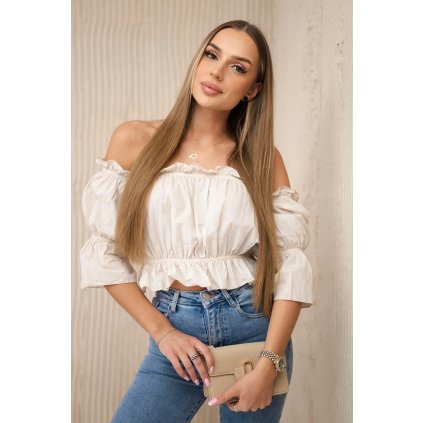 Béžová španielska blúzka