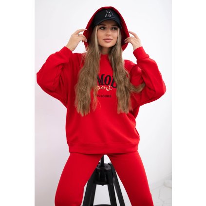 Zateplená súprava L'Amour červená