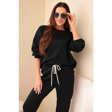Súprava mikina + nohavice maslová čierna